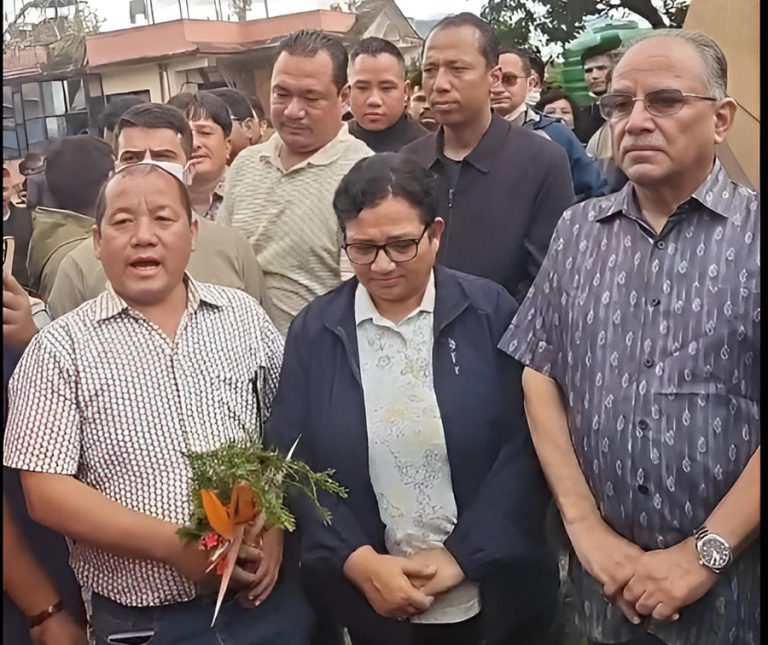 पेरिसडाँडा अवलोकनपछि प्रचण्डले भने– नयाँ र भव्य पार्टी कार्यालय बनाइने छ