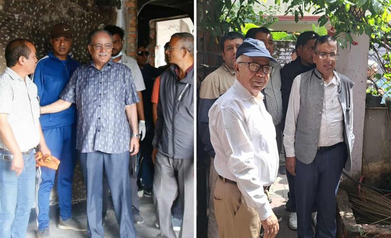 नियमित काममा फर्किए प्रचण्ड र माधव नेपाल