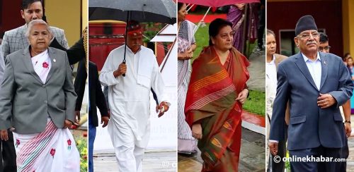 शीतलनिवासमा चियापान, को-को पुगे ? (तस्वीरहरू)