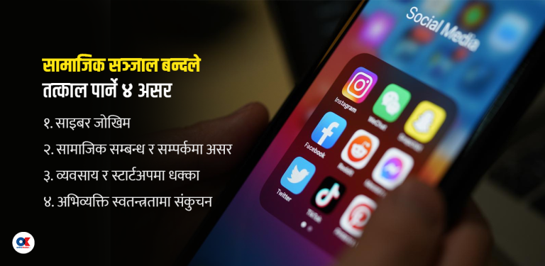 सामाजिक सञ्जाल बन्दले तत्काल पर्ने मुख्य ४ असर
