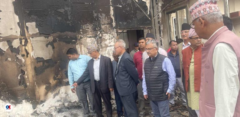 पार्टी कार्यालय अनुगमनमा पुगे उपाध्यक्ष पाण्डेसहितका नेताहरू