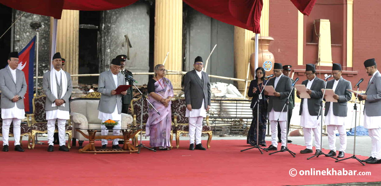 प्रधानमन्त्रीलाई परराष्ट्र र रक्षासहित ९ मन्त्रालय, अरु कसलाई कुन ?
