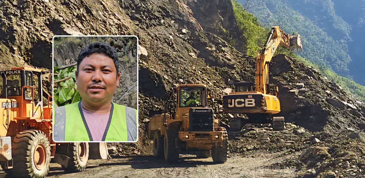 तुइनखोला पहिरो पन्छाउने एक्साभेटर चालक भन्छन्- जति बेला पनि ज्यान जान सक्छ