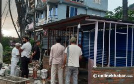 स्थानीयले बनाइदिए जेनजी आन्दोलनमा ध्वस्त भएको प्रहरी बिट