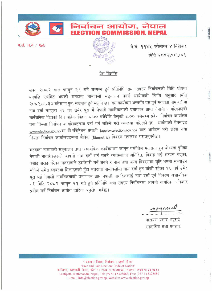 मतदान गर्न पाउने उमेर : १६ कि १८ वर्ष ?