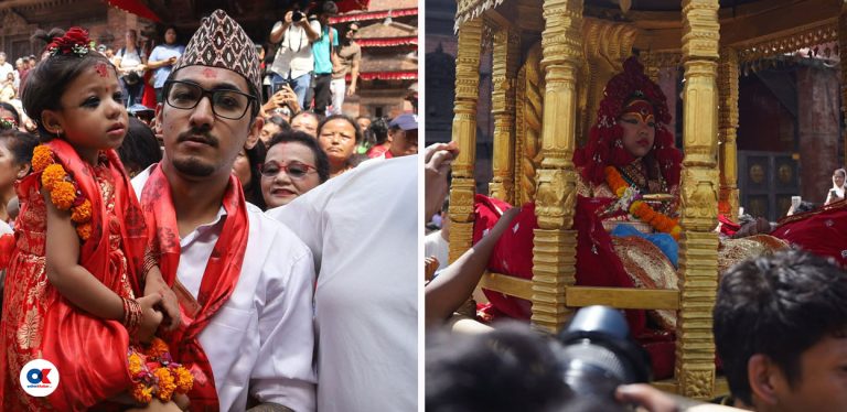 नवघोषित कुमारी आर्यताराको आसन ग्रहण, पुरानोको विदाइ (तस्वीरहरू)