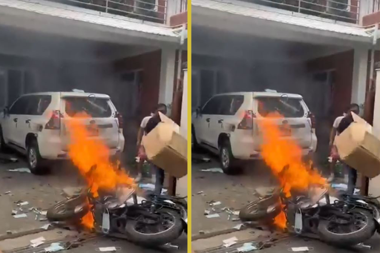 कांग्रेस नेता मोहन बस्नेतको घरमा तोडफोड