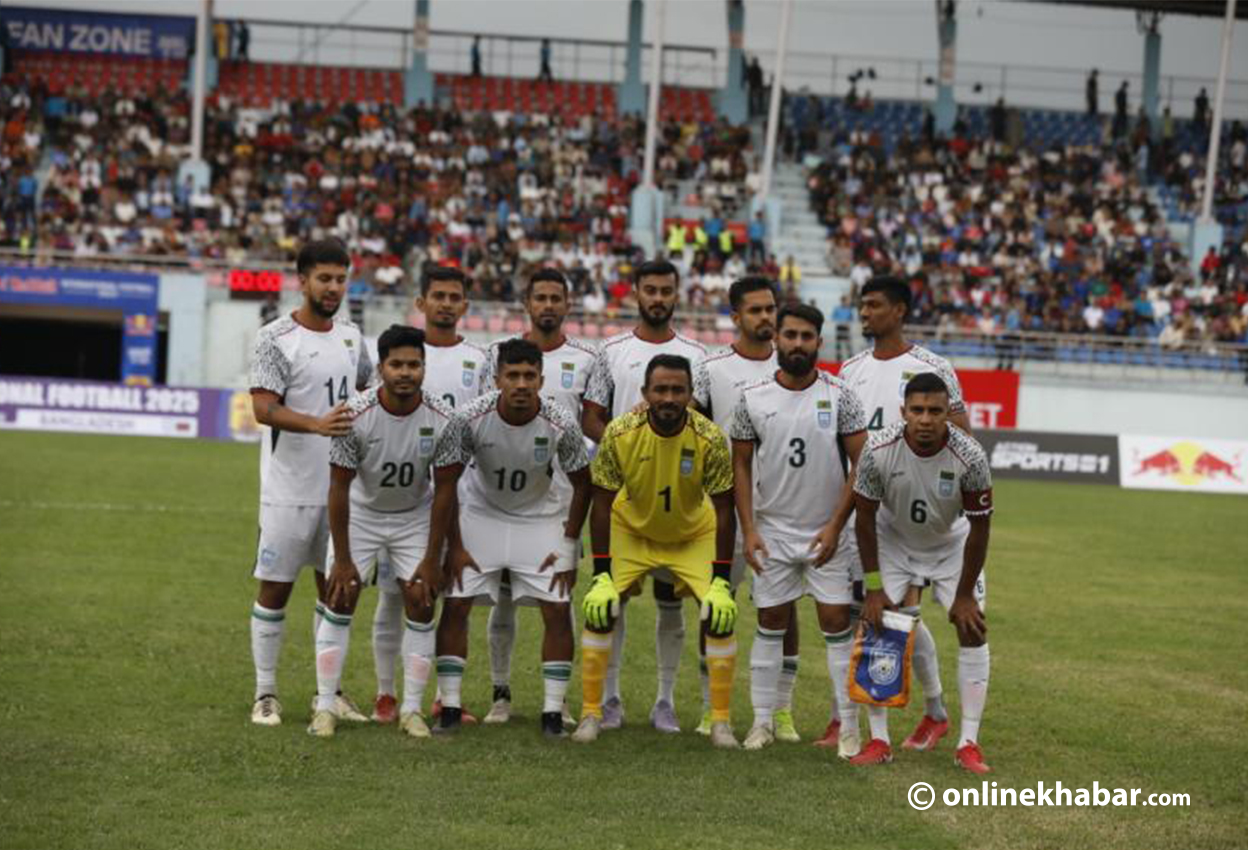 नेपालमा अवस्था प्रतिकूल बनेपछि स्वदेश फर्कँदै बंगलादेश फुटबल टोली