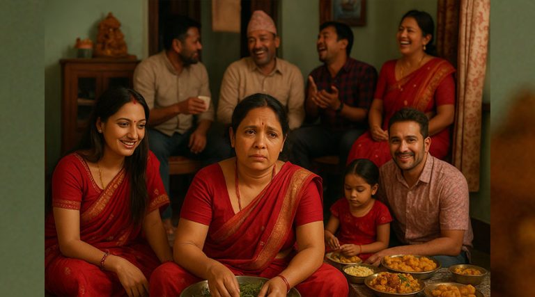 चाडपर्वमा महिलालाई घरायसी कामको बोझ