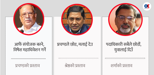 माओवादी केन्द्रीय समितिमा नेतृत्व परिवर्तनका तीनथरी प्रस्ताव