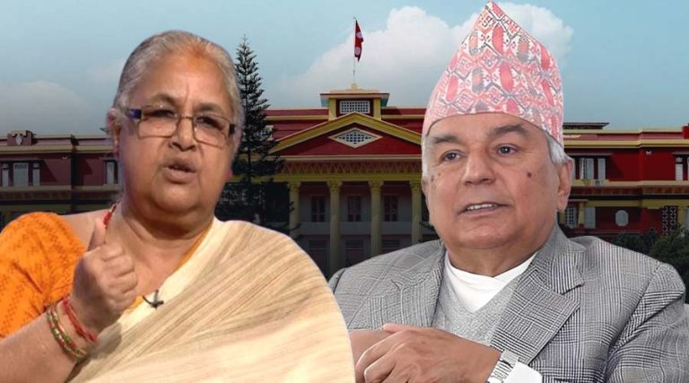 राष्ट्रपति पौडेल र पूर्वप्रधानन्यायाधीश कार्कीबीच शीतल निवासमा छलफल जारी