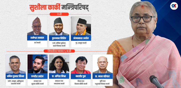 ५ जना मन्त्रीहरूको नाम राष्ट्रपति समक्ष सिफारिस, शपथ भोलि