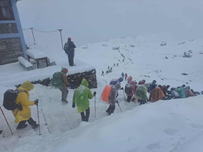 उच्च हिमाली क्षेत्रमा हिमपातको सम्भावना