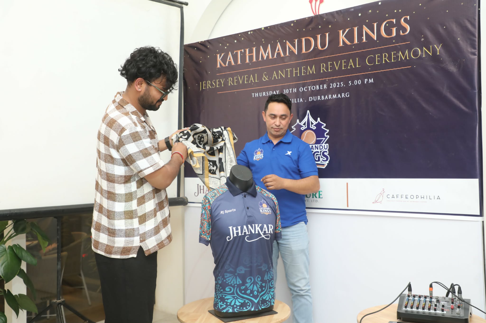 एनएसपीएल : काठमाडौं किंग्सको जर्सी र एन्थम सार्वजनिक