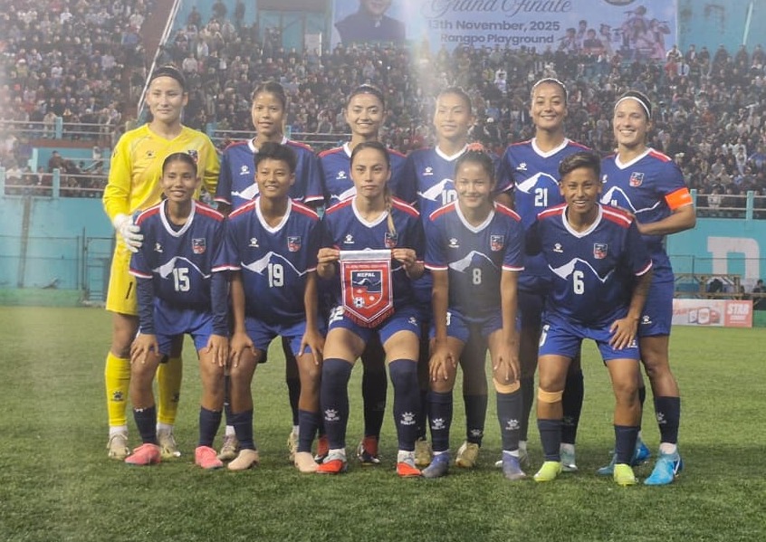 महिला फुटबल : अन्जनाले पेनाल्टी सुटमा  दुई गोल बचाउ गर्दा नेपाल विजयी