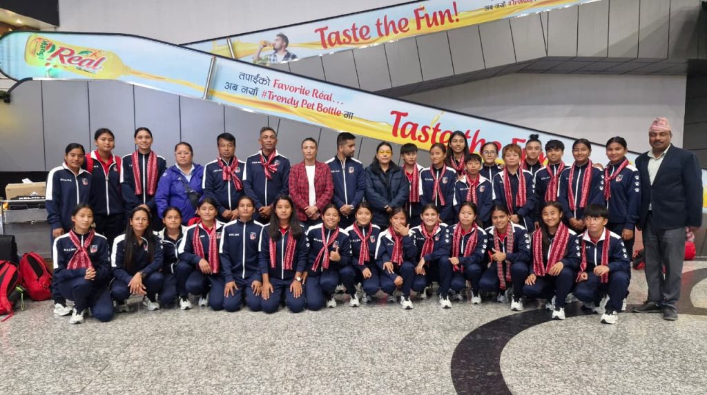 एएफसी यू-१७ महिला एसियन कप छनोट खेलेर नेपाली टोली स्वदेश फर्कियो