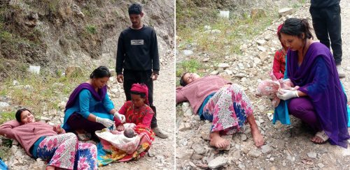 बाजुराकी सिर्जनाले बाटोमै जन्माइन् बच्चा