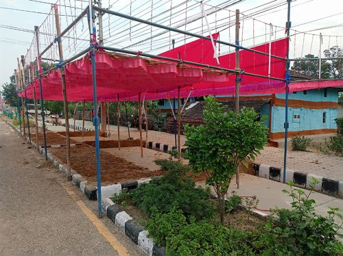 बर्दिबासमा व्रतालुले घरआँगनमै बनाए छठघाट