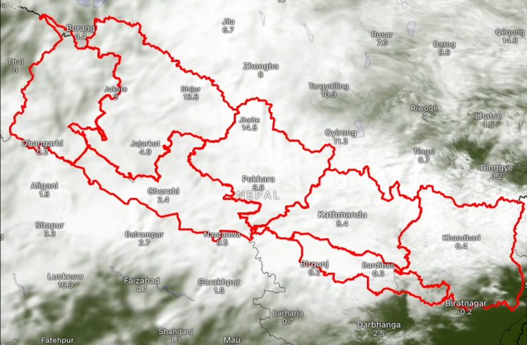 बिहीबारदेखि पुन: वर्षा र हिमपातको प्रक्षेपण, राजधानी जोड्ने सडक र इलाम जोखिममा