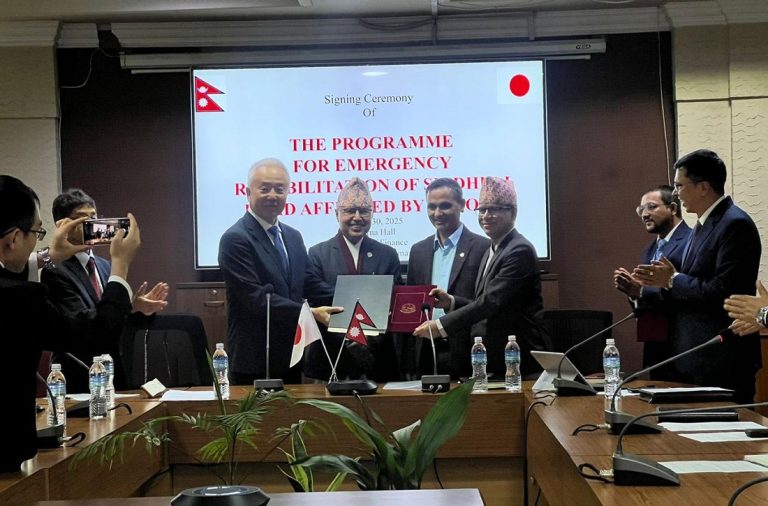 बीपी राजमार्ग पुनर्निर्माण गर्न जापान सरकारले दियो २ अर्ब ६० करोड अनुदान