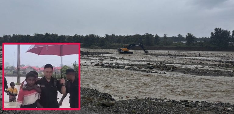 विराटनगरमा केशलीया खोलाको बाढी बस्तीमा पस्यो, बक्राहाले बाँध भत्कायो