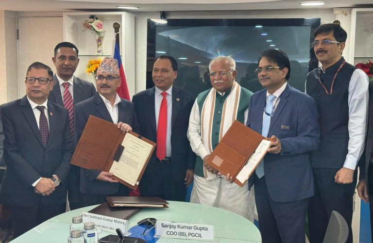 दुई क्रसबोर्डर प्रसारण लाइन बनाउन नेपाल–भारत लगानी सम्झौता, ६ हजार मेवा विद्युत निर्यात हुनसक्ने