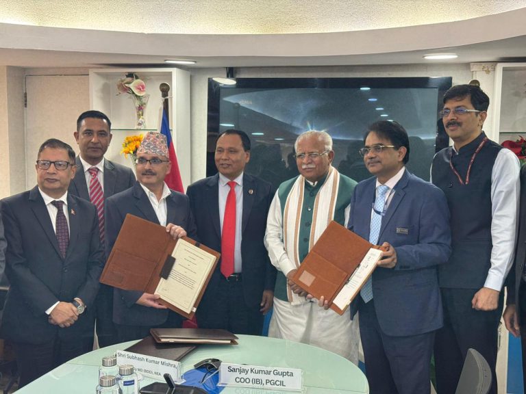दुई ठूला क्रसबोर्डर प्रसारण लाइन बनाउन नेपाल–भारत संयुक्त लगानी सम्झौता
