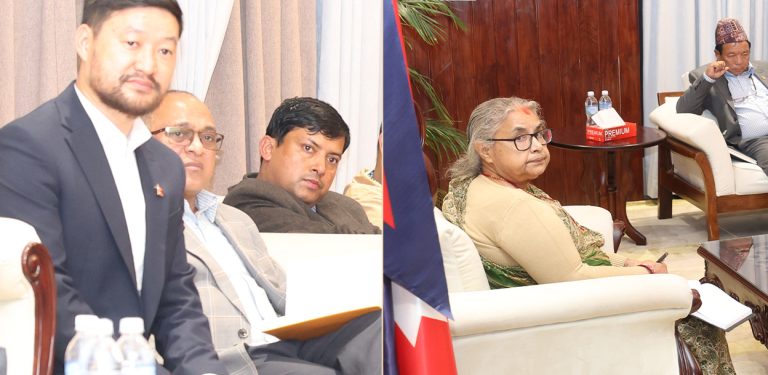 बालुवाटारमा सुशीला कार्की र महेश बर्तौलाको नोकझोक