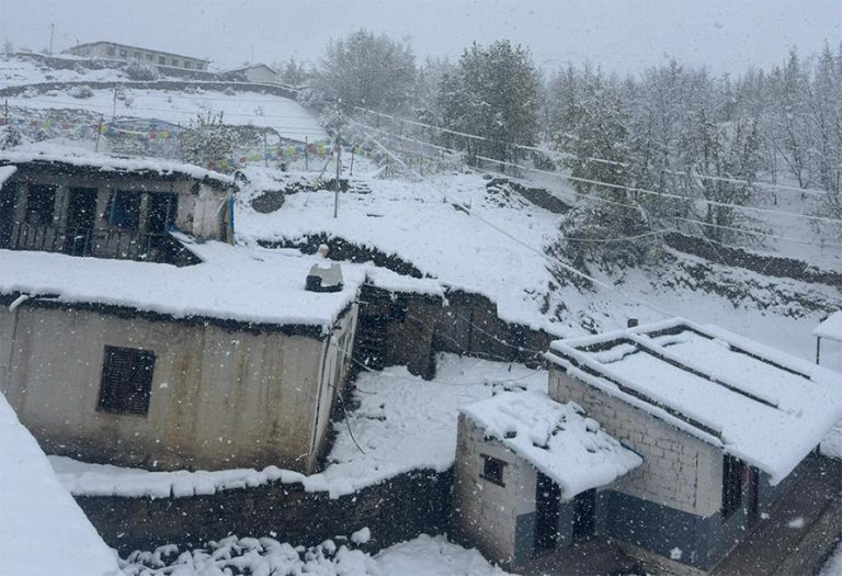 हिमपात सुरु भएकाले हिमाली क्षेत्रमा यात्रा नगर्न टानको आग्रह