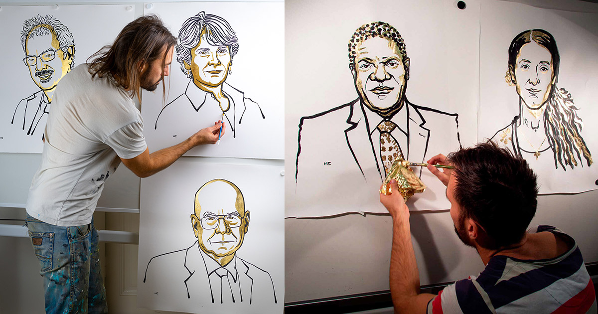 जो बनाउँछन् नोबेल पुरस्कार विजेताको आकर्षक पोर्ट्रेट