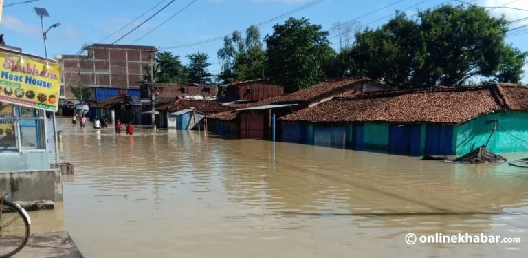 भारतले बाँधको ढोका नखोल्दा रौतहट डुबानमा