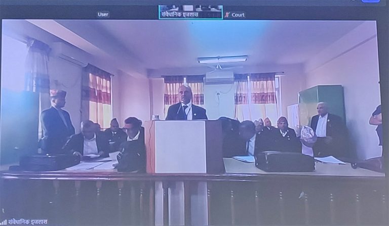 संसद् विघटनविरुद्धको रिटमा बहसकर्तालाई ५/५ मिनेट समय