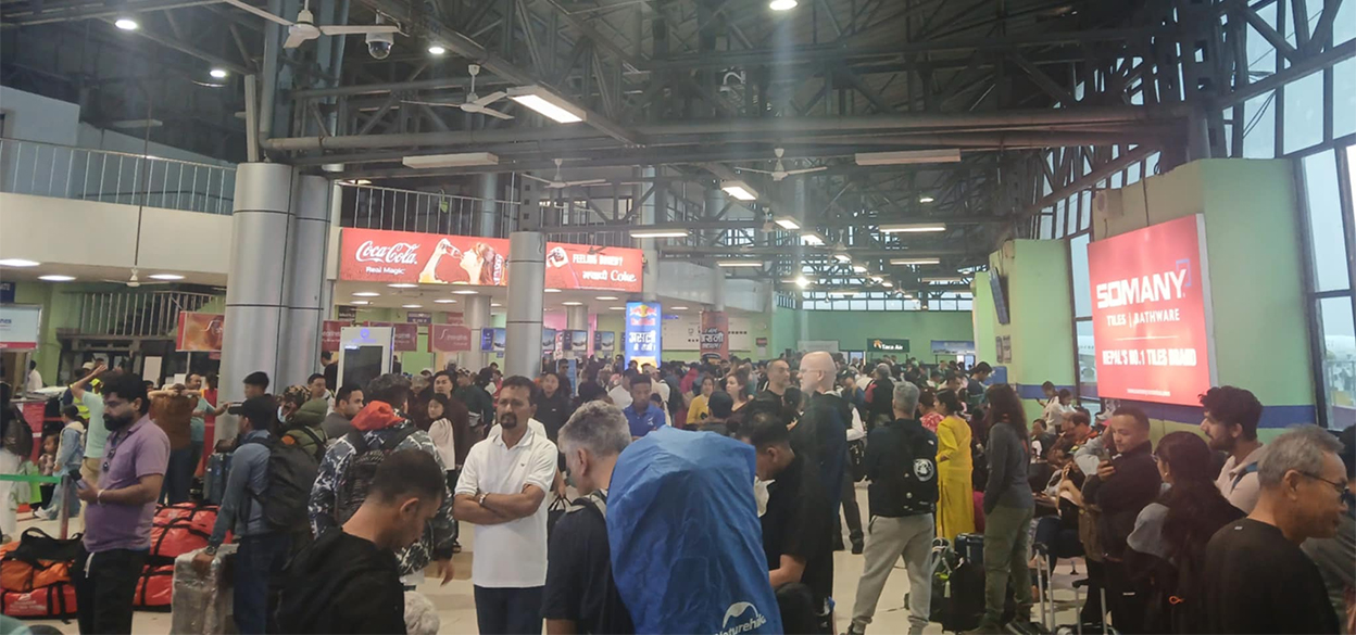 खराब मौसमका कारण आन्तरिक हवाई उडान प्रभावित 