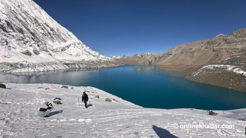 तिलिचो तालमा हिउँसँग स्पर्श (फोटो फिचर)