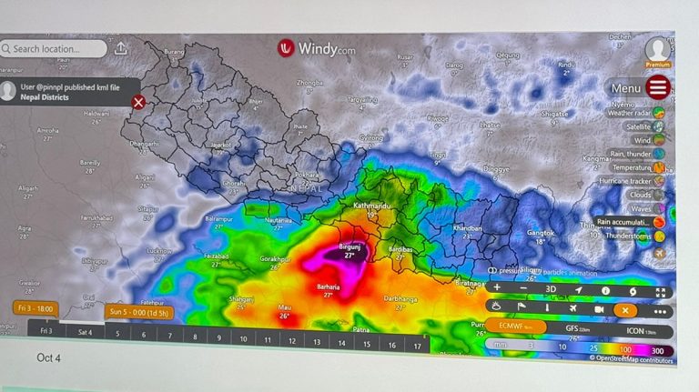 ४० जिल्लामा बाढीको उच्च जोखिम