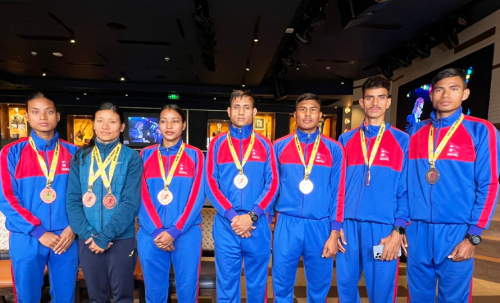 दक्षिण एसियाली एथ्लेटिक्समा पदक जित्ने खेलाडी नगदसहित सम्मानित