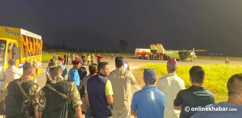 धनगढी विमानस्थलमा विपिनको शव