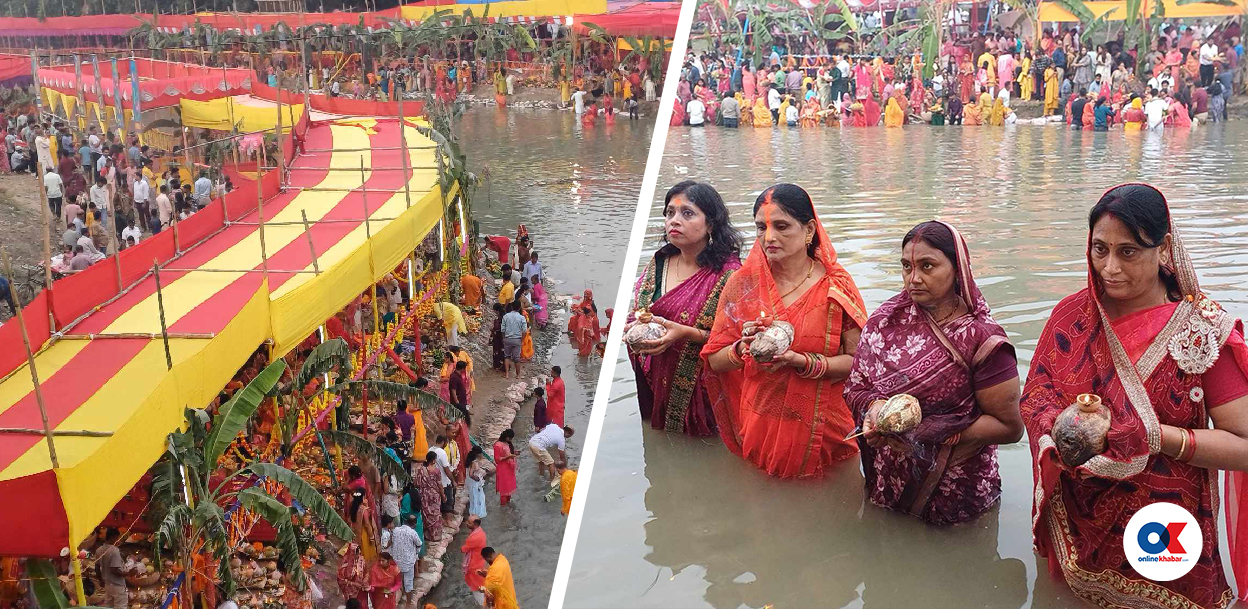 विराटनगरमा छठको उत्सव (तस्वीरहरू)