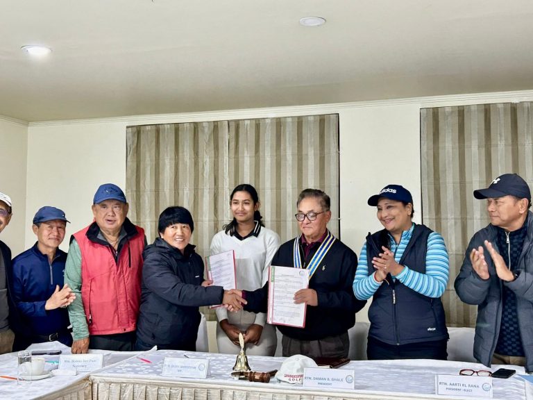 आरसीएचजी र उदीयमान युवा गल्फर अवानीबीच सम्झौता