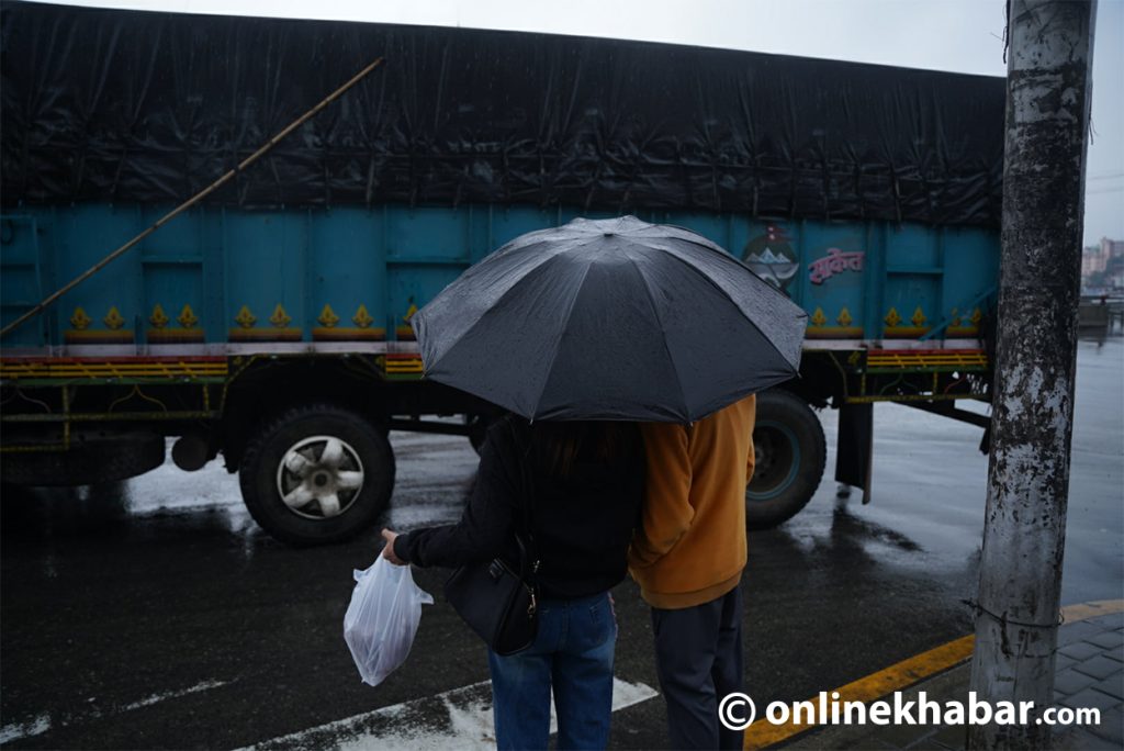 काठमाडौंलगायत देशका विभिन्न जिल्लामा वर्षा