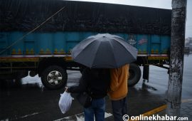 काठमाडौंलगायत देशका विभिन्न जिल्लामा वर्षा