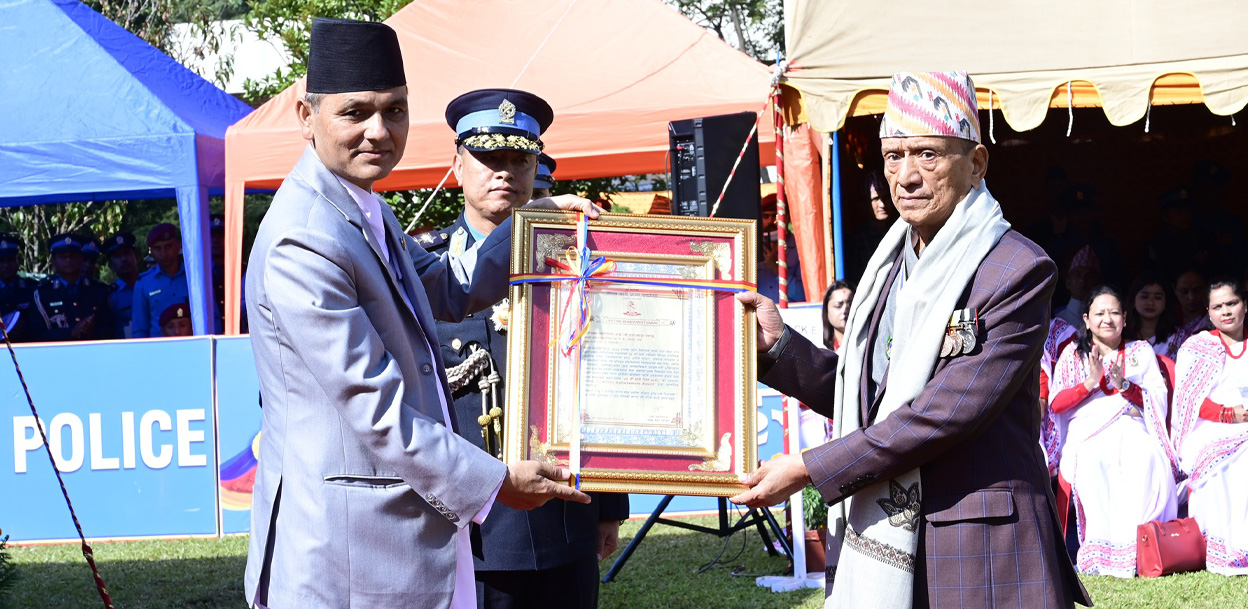पूर्वडीआईजी रानालाई लाइफ टाइम अचिभमेन्ट अवार्ड