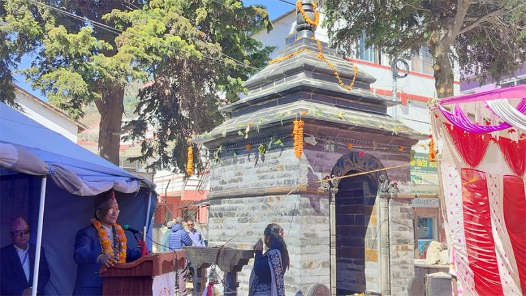 ललितपुर महानगरपालिकाले बनाइदियो जुम्लाको चन्दननाथमा गणेश मन्दिर