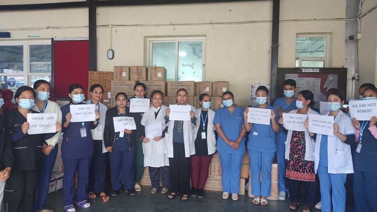 गोरखा अस्पतालका नर्सहरू पनि आन्दोलित