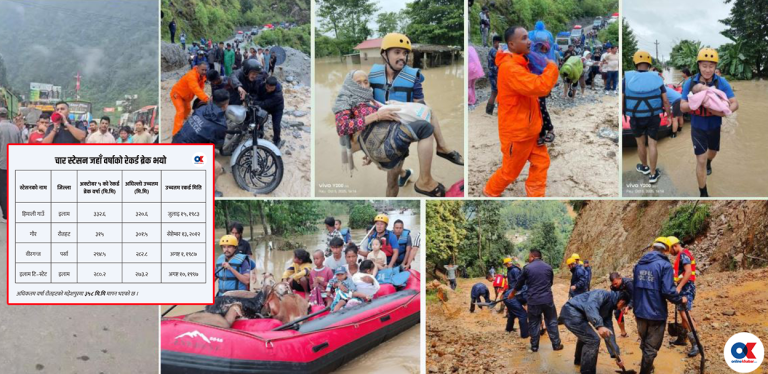 इलाममा धेरै क्षति हुनुका कारण धेरै वर्षा, ४० वर्षको रेकर्ड ब्रेक