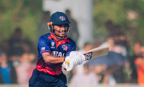 रोहितको शतकमा यूएईलाई नेपालको मध्यम लक्ष्य