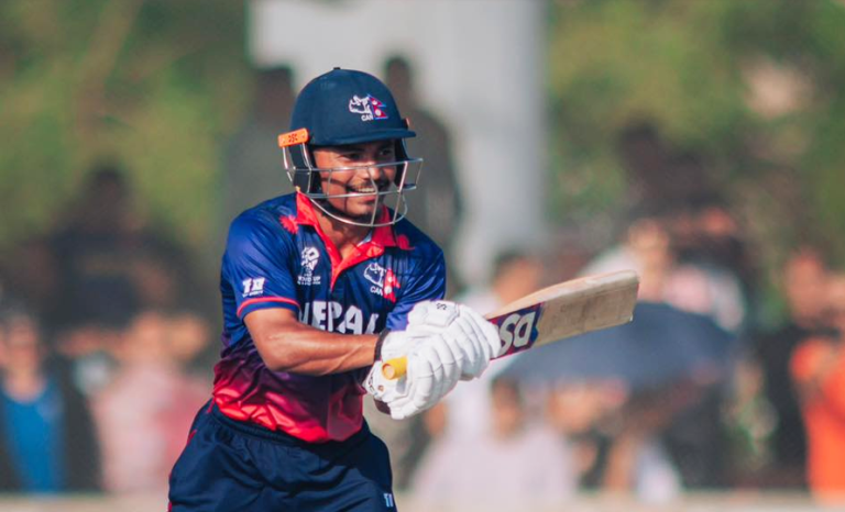 रोहितको शतकमा यूएईलाई नेपालको मध्यम लक्ष्य