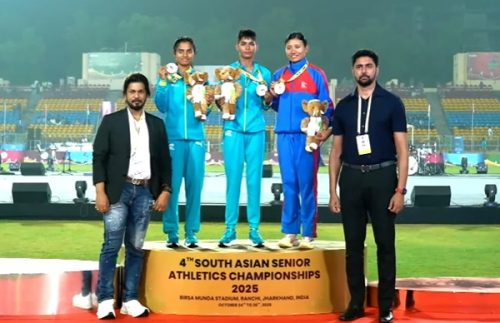 साउथ एसियन एथ्लेटिक्स च्याम्पियनसिप : सन्तोषीले १५ वर्षपछि तोडिन् कान्छिमायाको कीर्तिमान