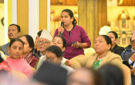 पार्टीमा ओलीको भन्दा पोखरेलको कम योगदान छैन : उषाकिरण तिमल्सिना