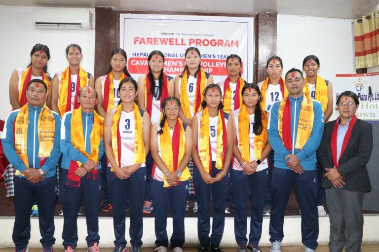 काभा यू-१९ महिला भलिबल : प्रतिस्पर्धात्मक खेलमा नेपाल कीर्गिस्तानसँग ३-२ ले पराजित